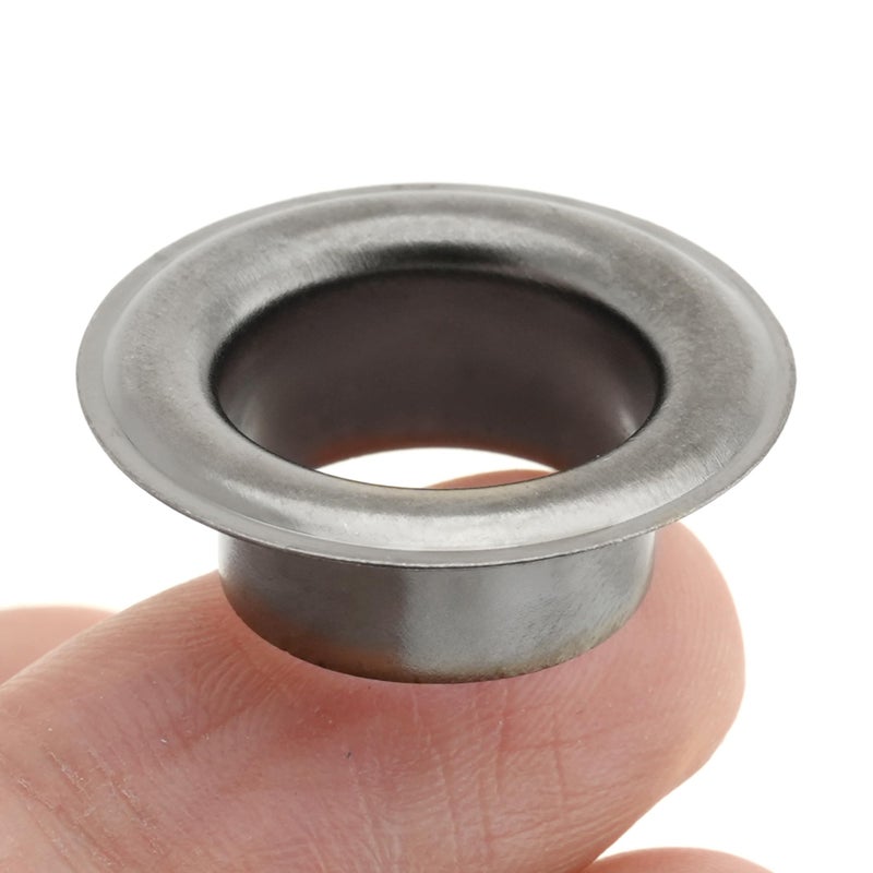 CRAFTMEMORE 1 inch Hole 10 Sets Grommets Eyelets with Washers for Leather, Tarp, Canvas (Gunmetal Black) - Image 3